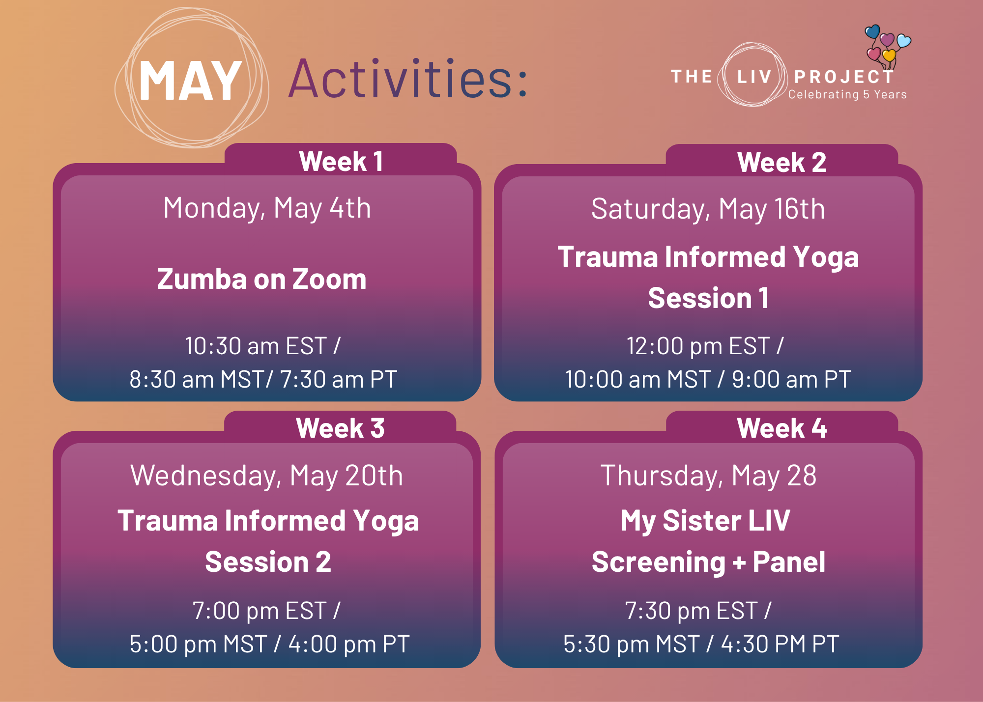 Our May Activities